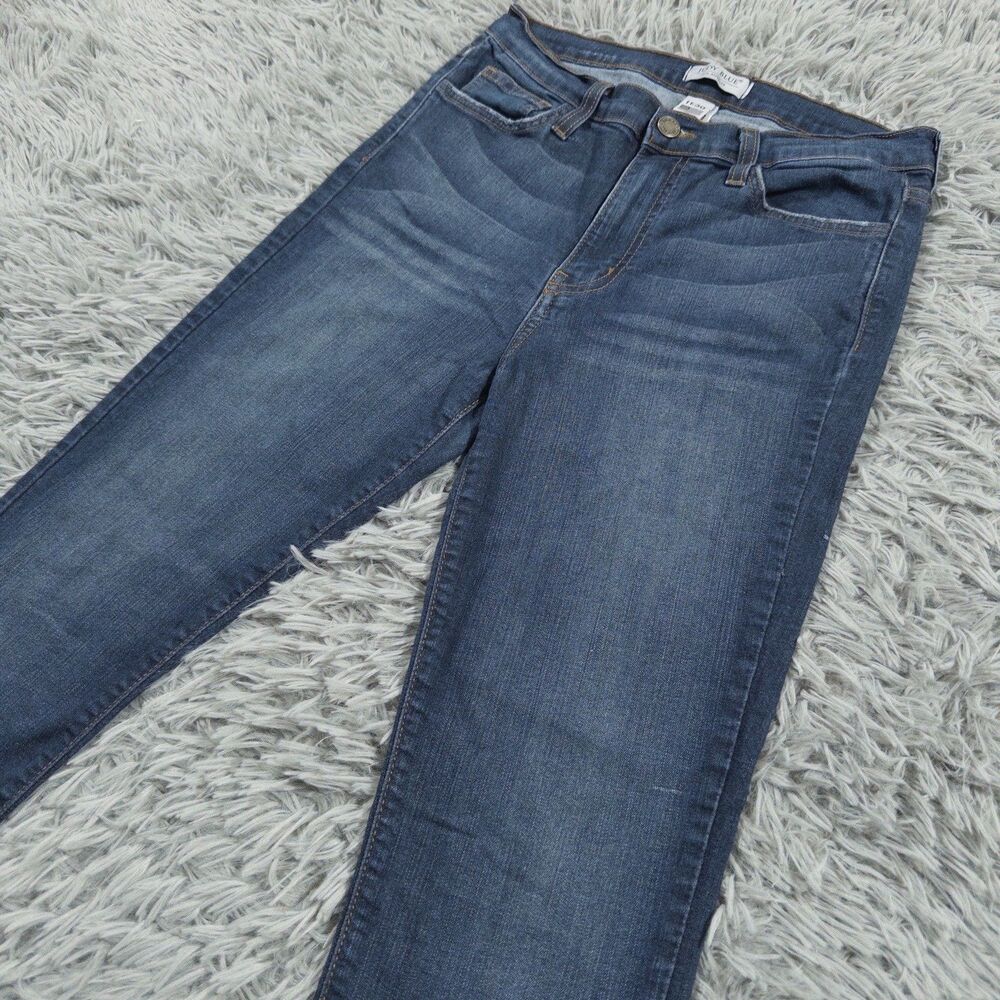 Judy Blue Jeans 11 30 (Fits 26x28) Blue High Rise Skinny Fit Whiskered Womens